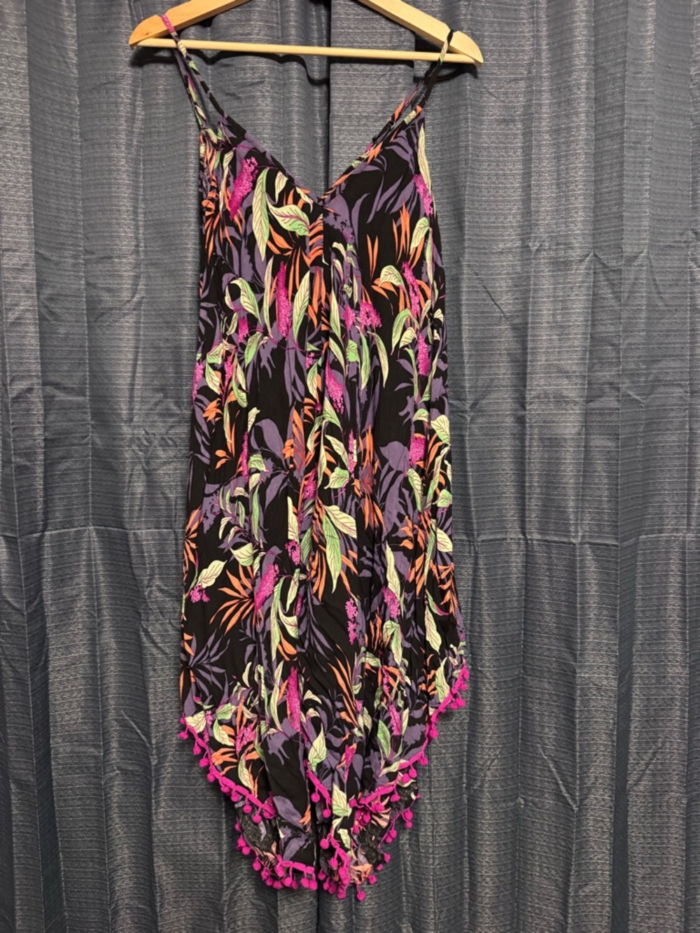Goa Beachwear by Japna tropical print swim cover Size Large